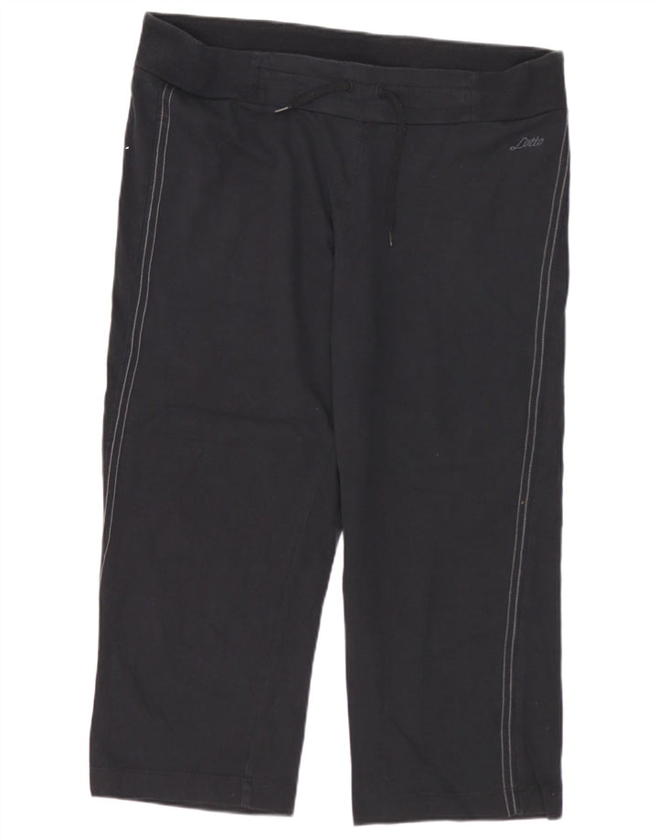 Lotto Womens Capri Tracksuit Trousers UK 14 Medium Black