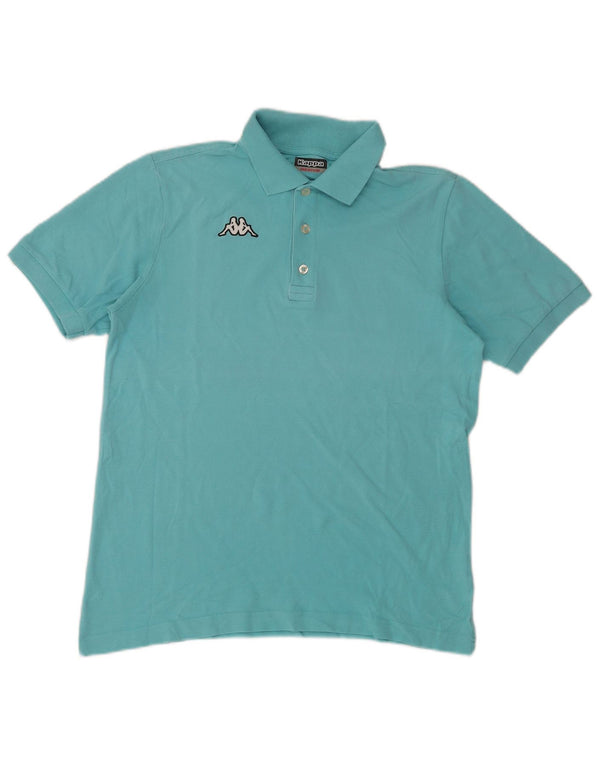 KAPPA Mens Polo Shirt Medium Turquoise Cotton
