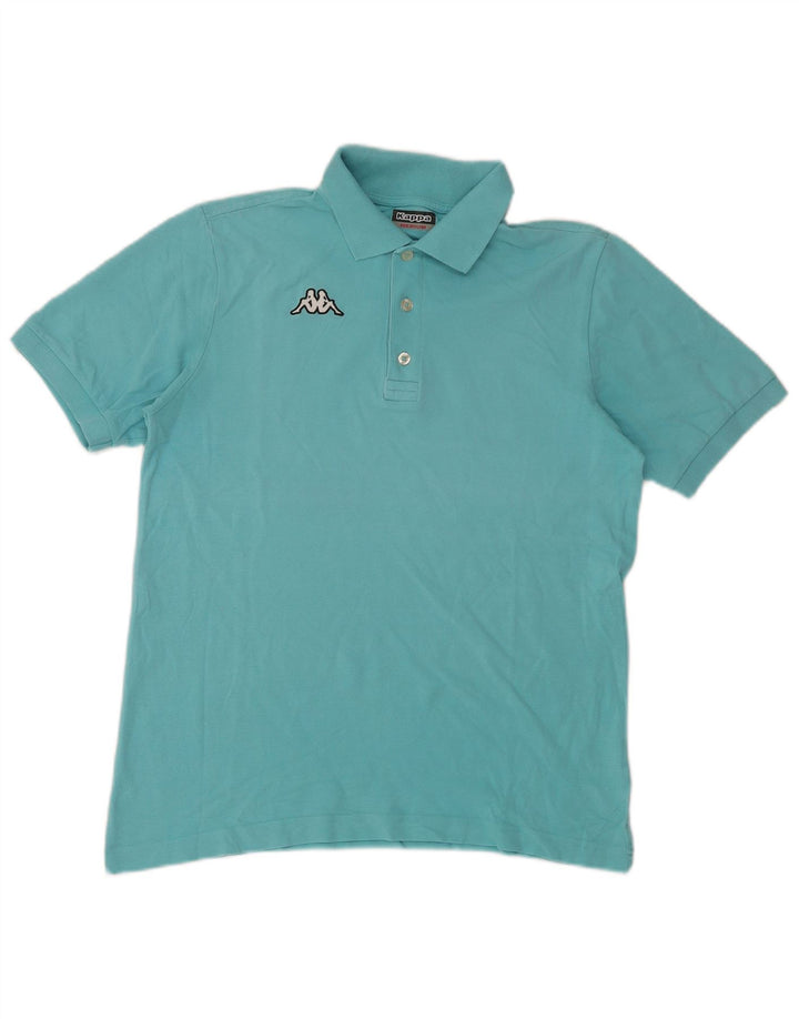 KAPPA Mens Polo Shirt Medium Turquoise Cotton