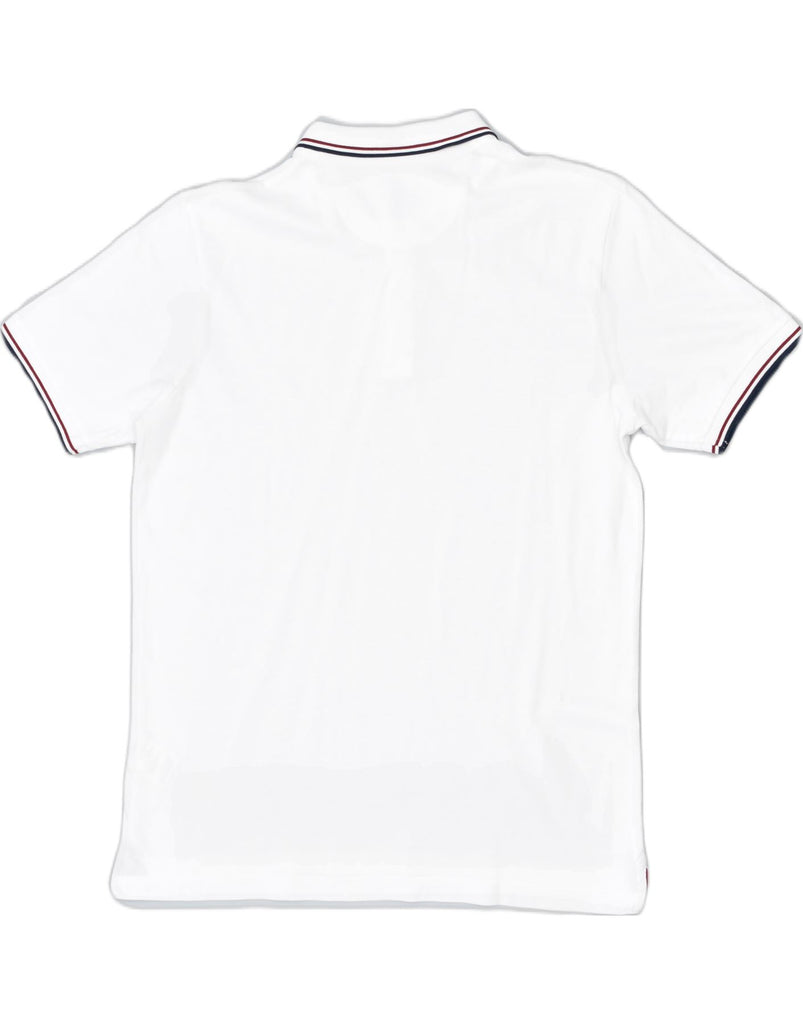 DACK'S Mens Polo Shirt Large White Cotton | Vintage | Thrift | Second-Hand | Used Clothing | Messina Hembry 