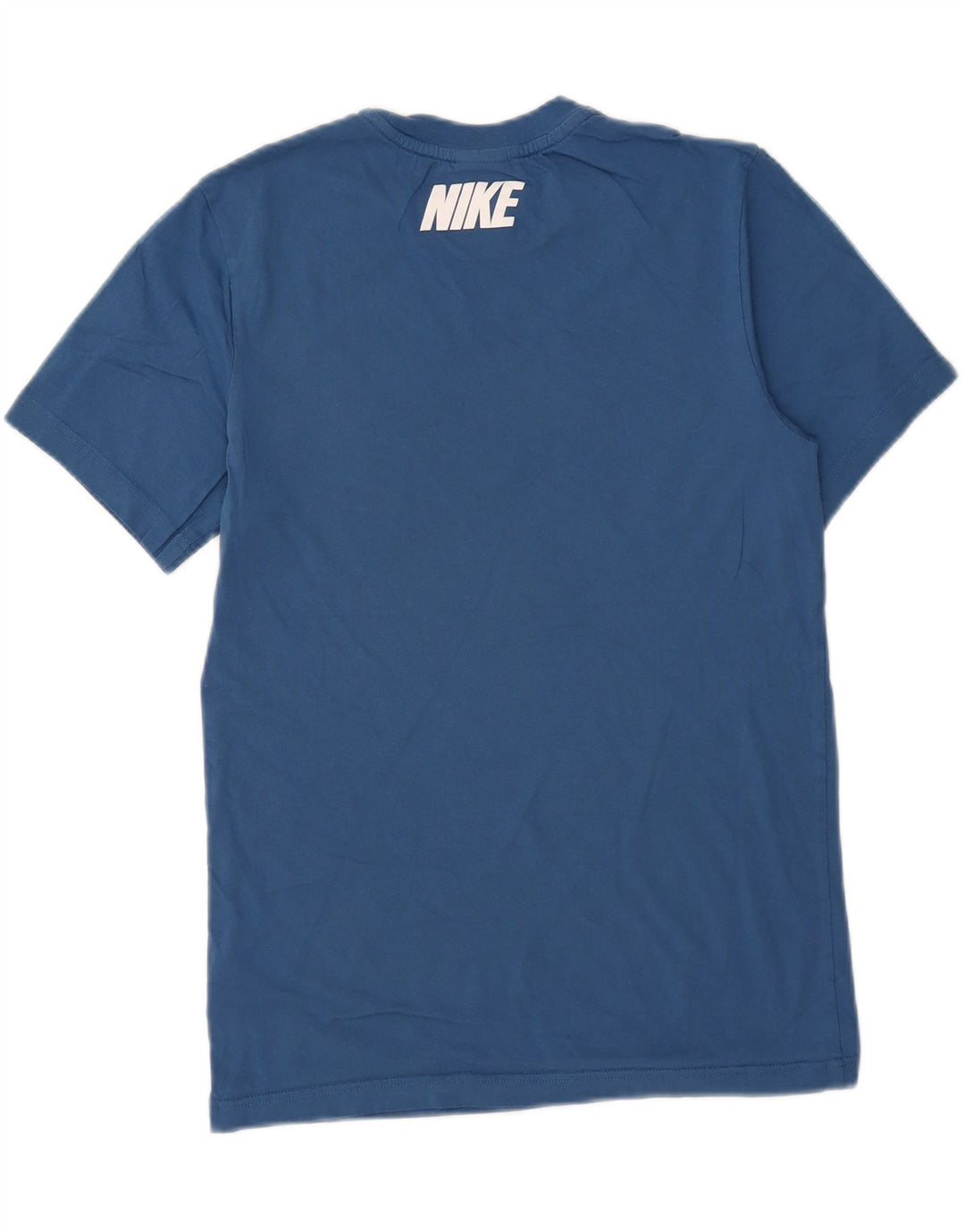 Nike Mens Graphic T-Shirt Top Small Blue Colourblock Cotton