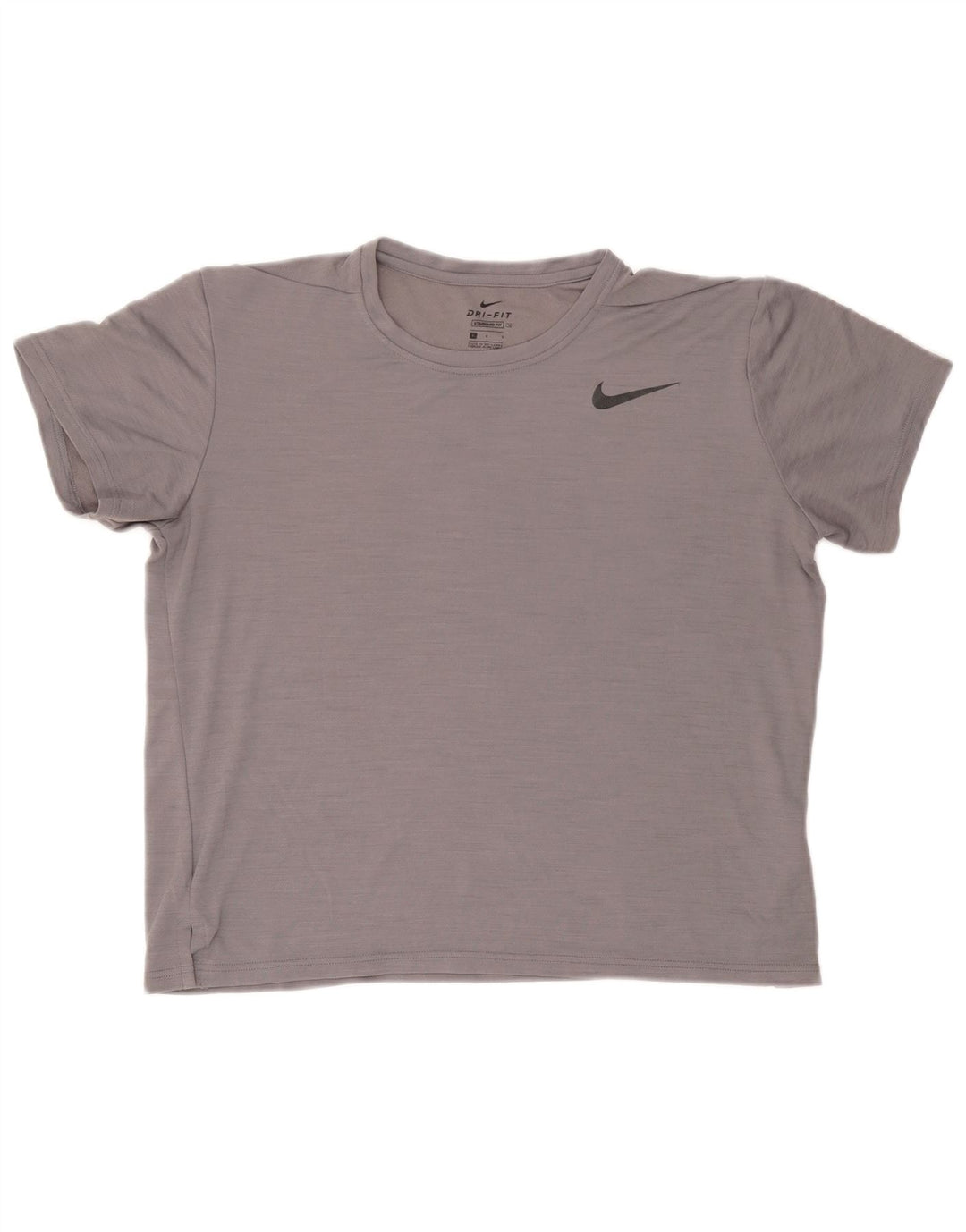 Nike Mens T-Shirt Top Large Grey Polyester