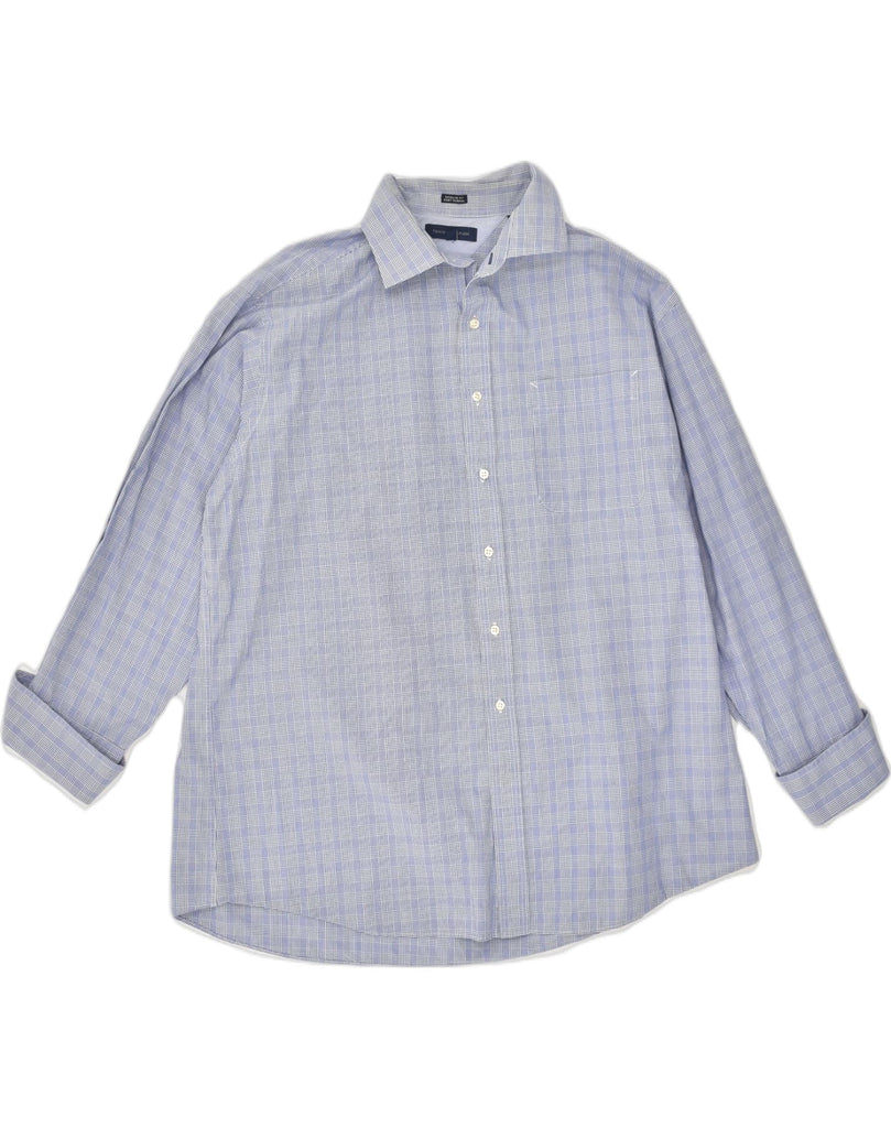 TOMMY HILFIGER Mens Regular Fit Shirt Size 17 1/ 2 XL Blue Check Cotton | Vintage Tommy Hilfiger | Thrift | Second-Hand Tommy Hilfiger | Used Clothing | Messina Hembry 