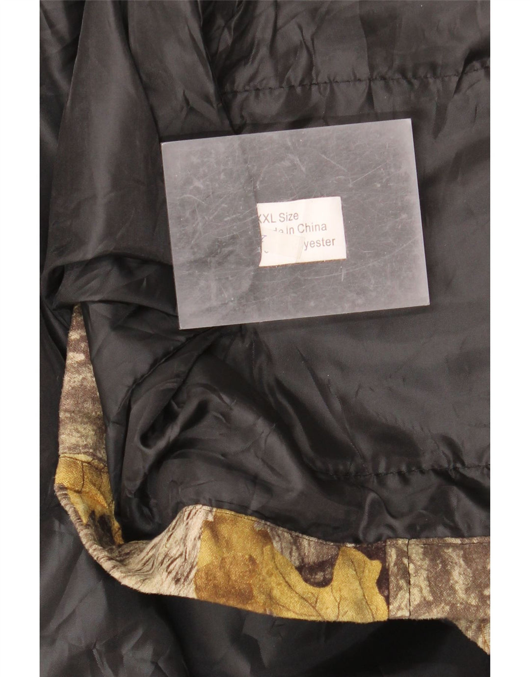 VINTAGE Mens Abstract Pattern Gilet UK 44 2XL Brown Colourblock Polyester