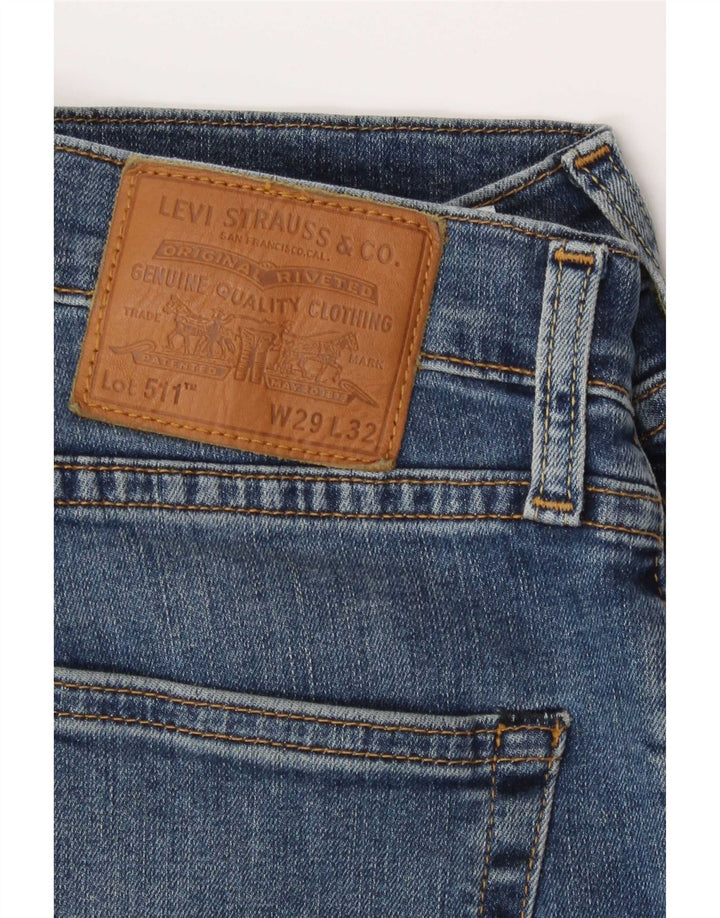 Levi's Mens 511 Slim Jeans W29 L32 Blue Cotton