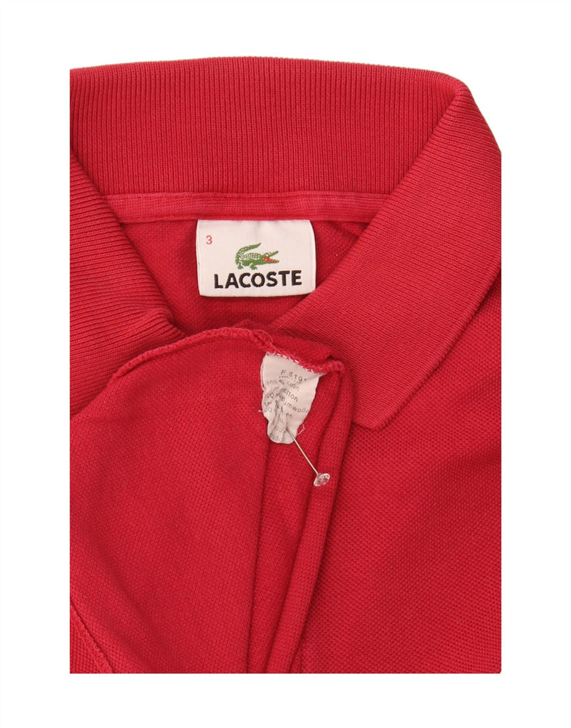 LACOSTE Mens Polo Shirt Size 3 Small Red Cotton Vintage Lacoste and Second-Hand Lacoste from Messina Hembry 