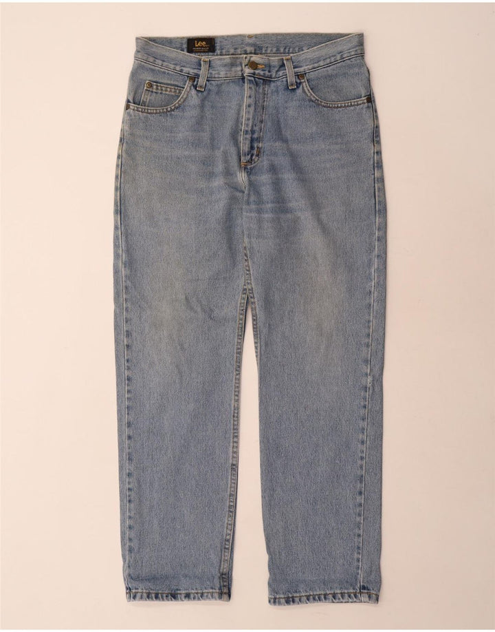 LEE Mens Brooklyn Straight Jeans W32 L30 Blue Cotton