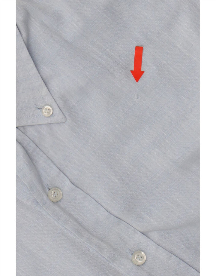Fred Perry Mens Slim Fit Shirt XL Blue