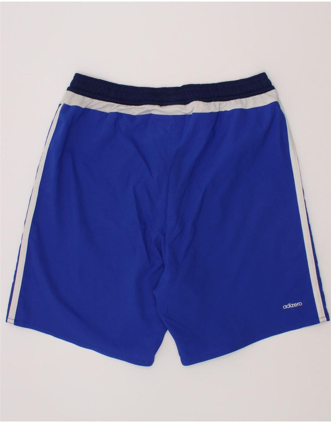 ADIDAS Boys Climalite Sport Shorts 11-12 Years Blue Colourblock Polyester Vintage Adidas and Second-Hand Adidas from Messina Hembry 