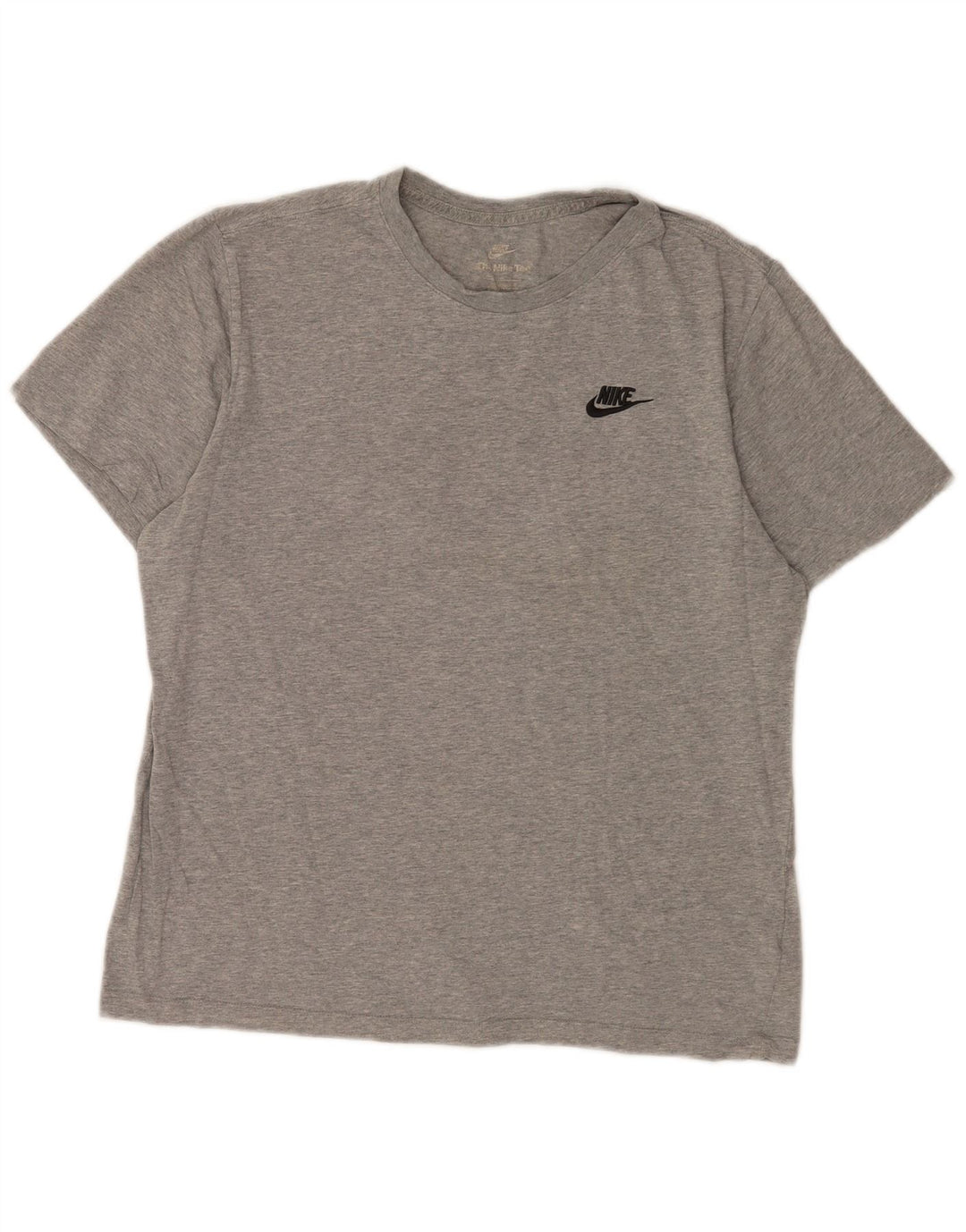 Nike Mens T-Shirt Top Medium Grey Flecked Cotton