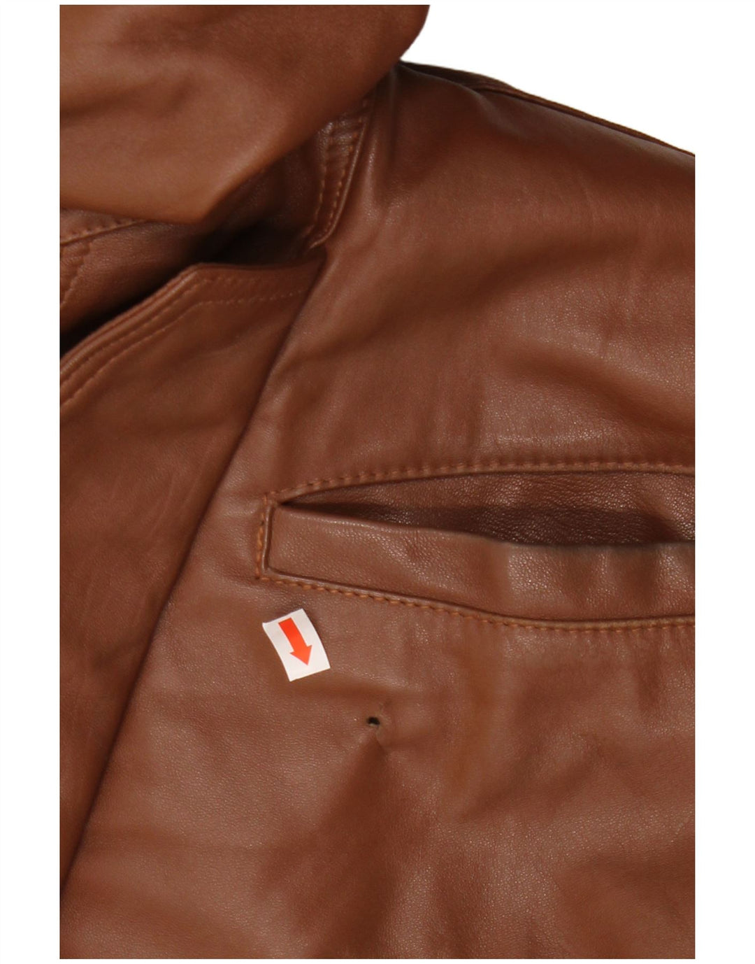 Vintage Mens Leather Jacket UK 42 XL Brown Leather