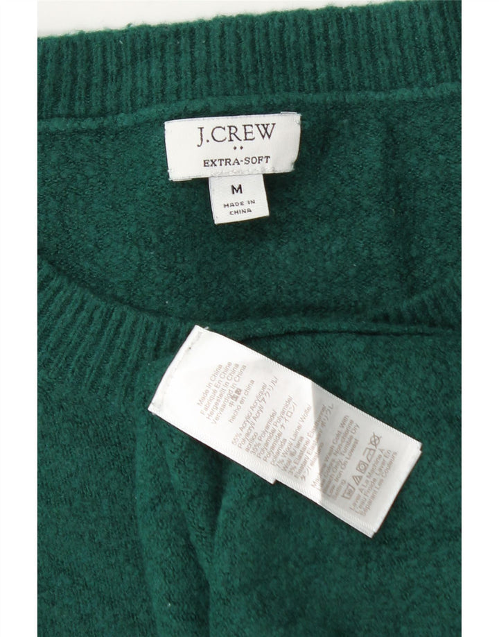 J. Crew Womens Crew Neck Jumper Sweater UK 14 Medium Green Acrylic