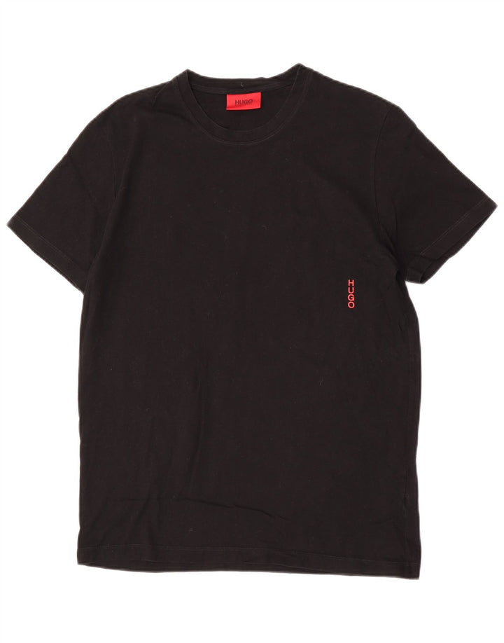 Hugo Boss Mens T-Shirt Top Small Black Cotton
