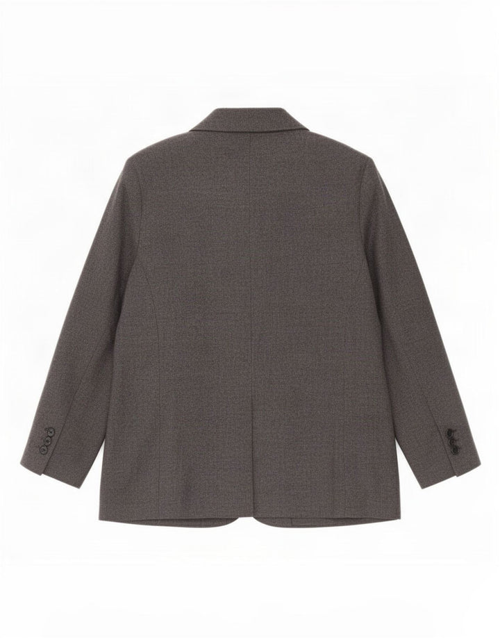 Eastex Womens 4 Button Blazer Jacket UK 16 Large Grey Wool
