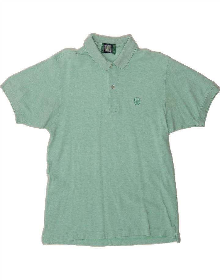 SERGIO TACCHINI Mens Polo Shirt IT 44 XS Green Cotton Vintage Sergio Tacchini and Second-Hand Sergio Tacchini from Messina Hembry 