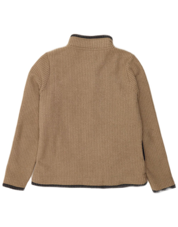 Weird Fish Womens Fleece Jacket UK 12 Medium Beige Polyester