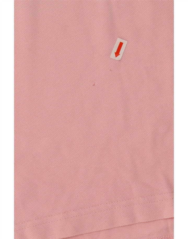 TOMMY HILFIGER Mens Polo Shirt Small Pink Cotton