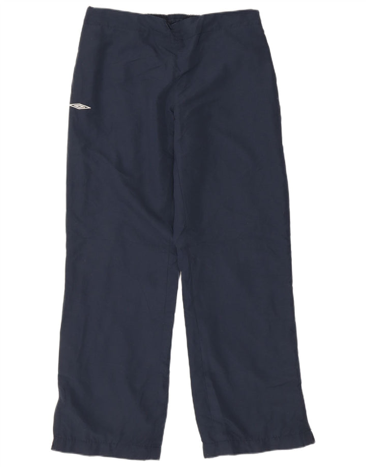 UMBRO Womens Tracksuit Trousers UK 14 Medium Navy Blue Polyester