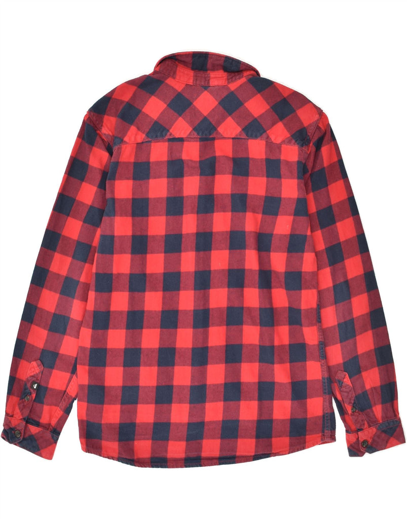 QUIKSILVER Boys Shirt 13-14 Years Large Red Check Cotton | Vintage Quiksilver | Thrift | Second-Hand Quiksilver | Used Clothing | Messina Hembry 