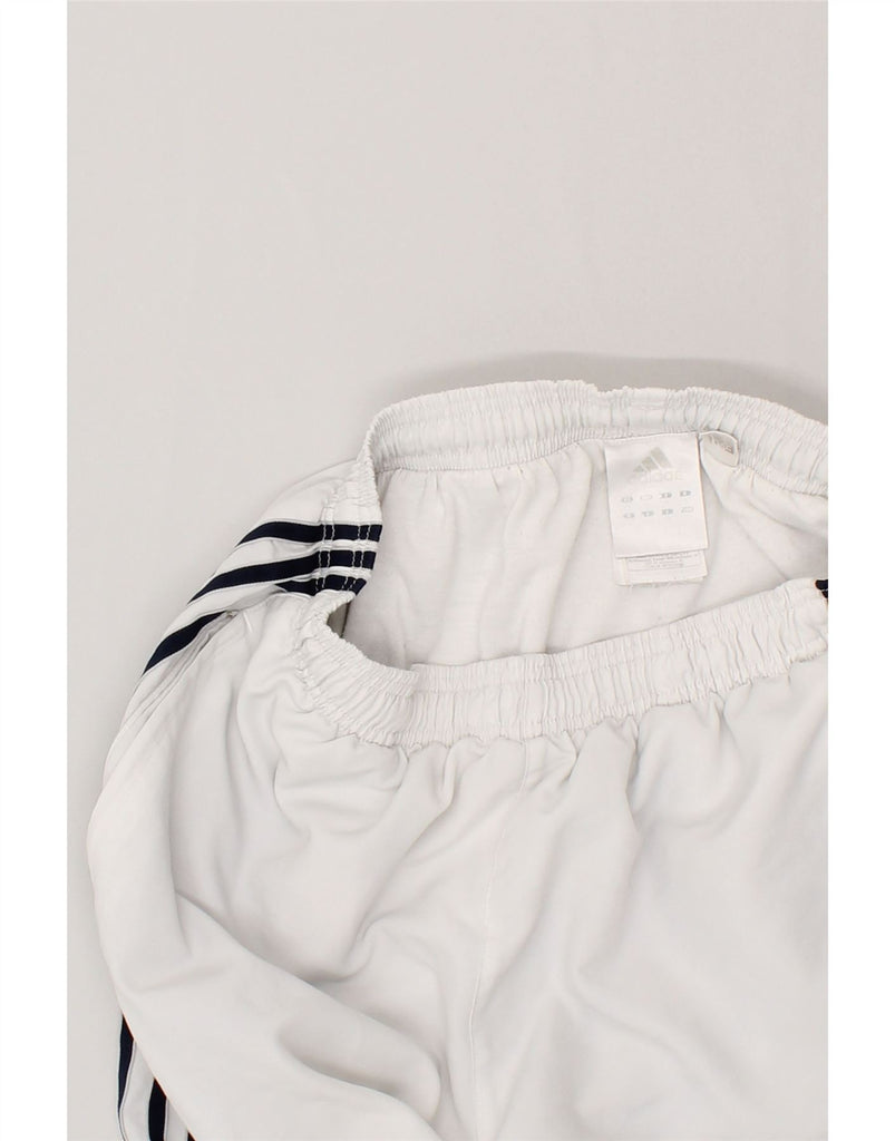 ADIDAS Mens Bermuda Sport Shorts Small White Polyester | Vintage Adidas | Thrift | Second-Hand Adidas | Used Clothing | Messina Hembry 