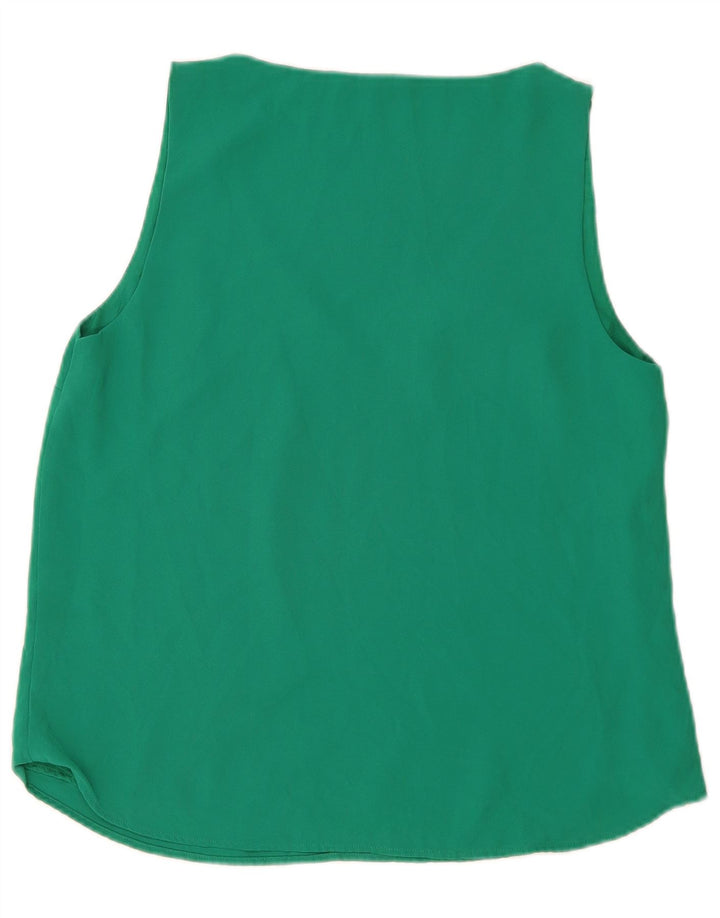 Oasis Womens Sleeveless Blouse Top UK 14 Medium Green