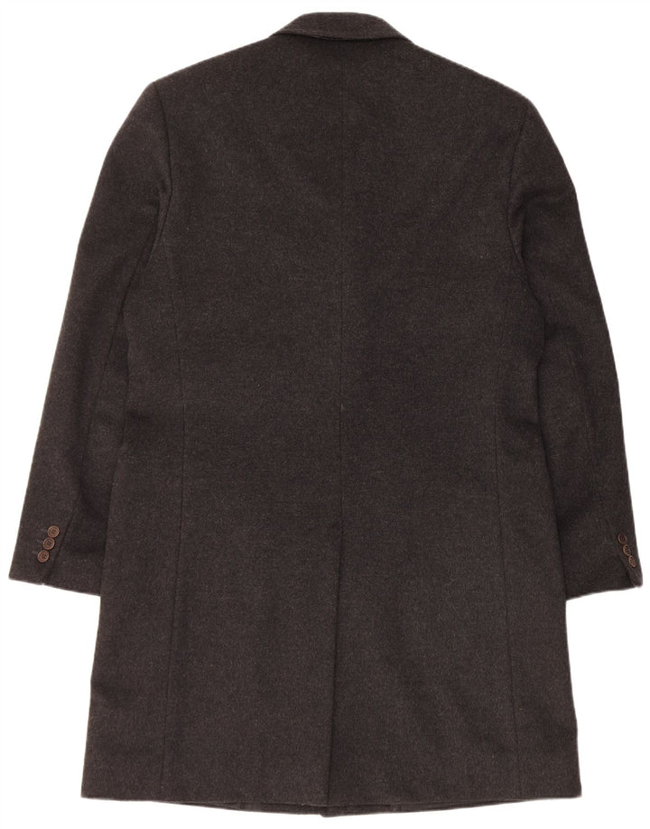 Vintage Mens Overcoat IT 50 Large Black Wool