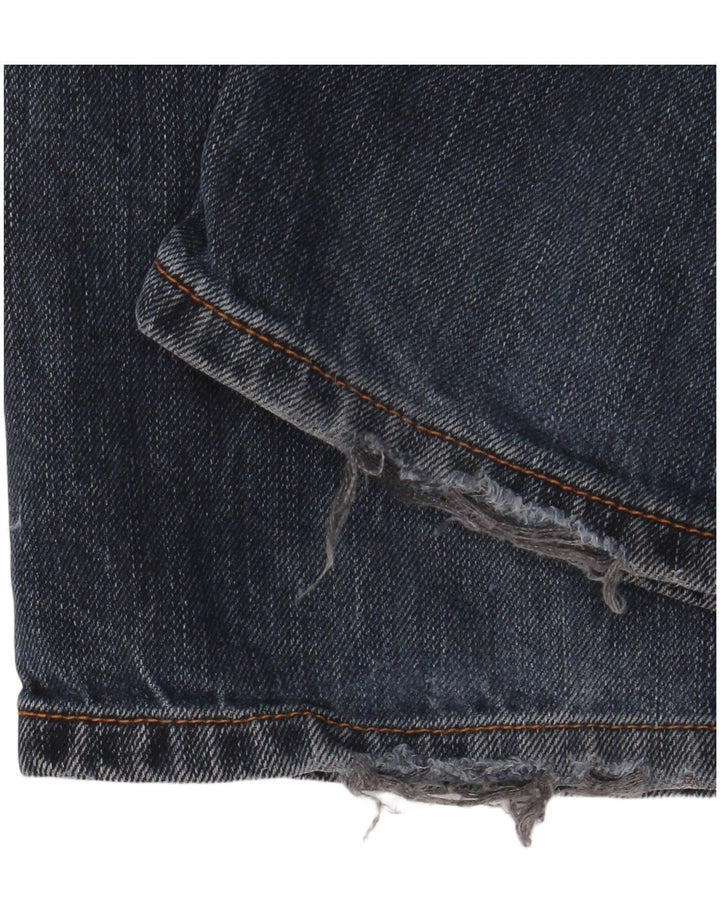 Mustang Mens Straight Jeans W34 L32 Blue Cotton