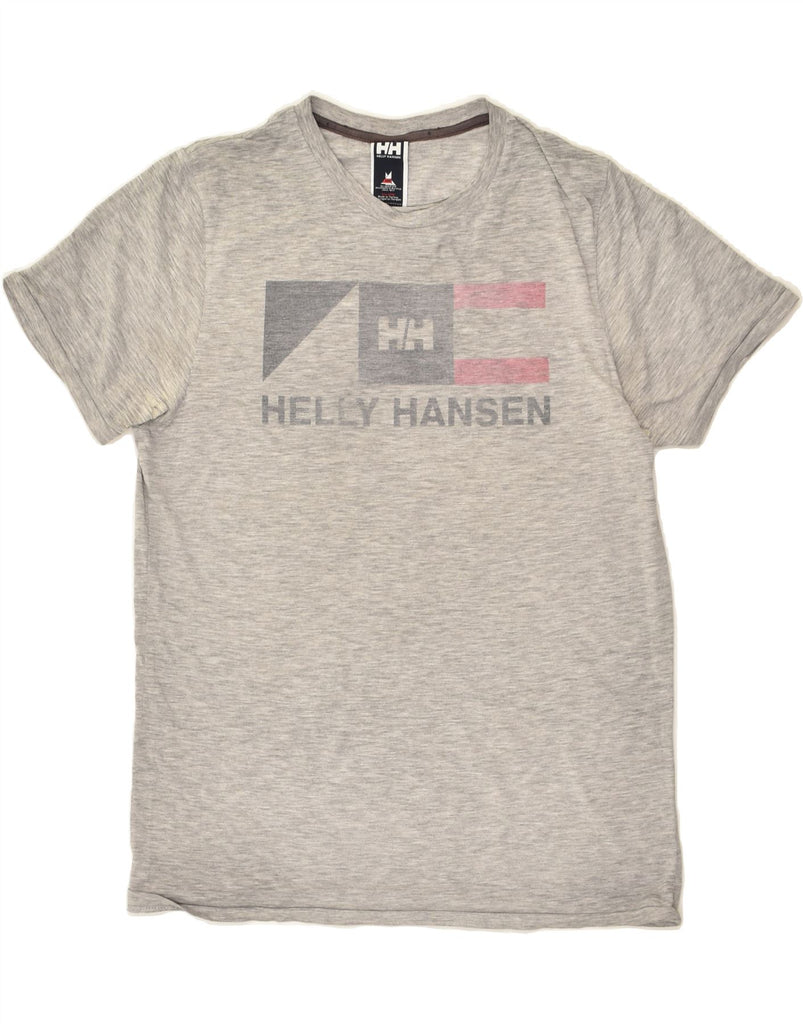 HELLY HANSEN Mens Graphic T-Shirt Top Medium Grey | Vintage Helly Hansen | Thrift | Second-Hand Helly Hansen | Used Clothing | Messina Hembry 