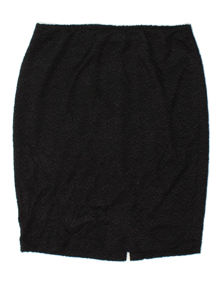 MOSSIMO Womens Pencil Skirt Medium W30 Black Polyester Vintage Mossimo and Second-Hand Mossimo from Messina Hembry 