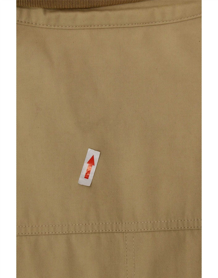 Amerigo Vespucci Mens Bomber Jacket UK 44 2XL Beige Polyester