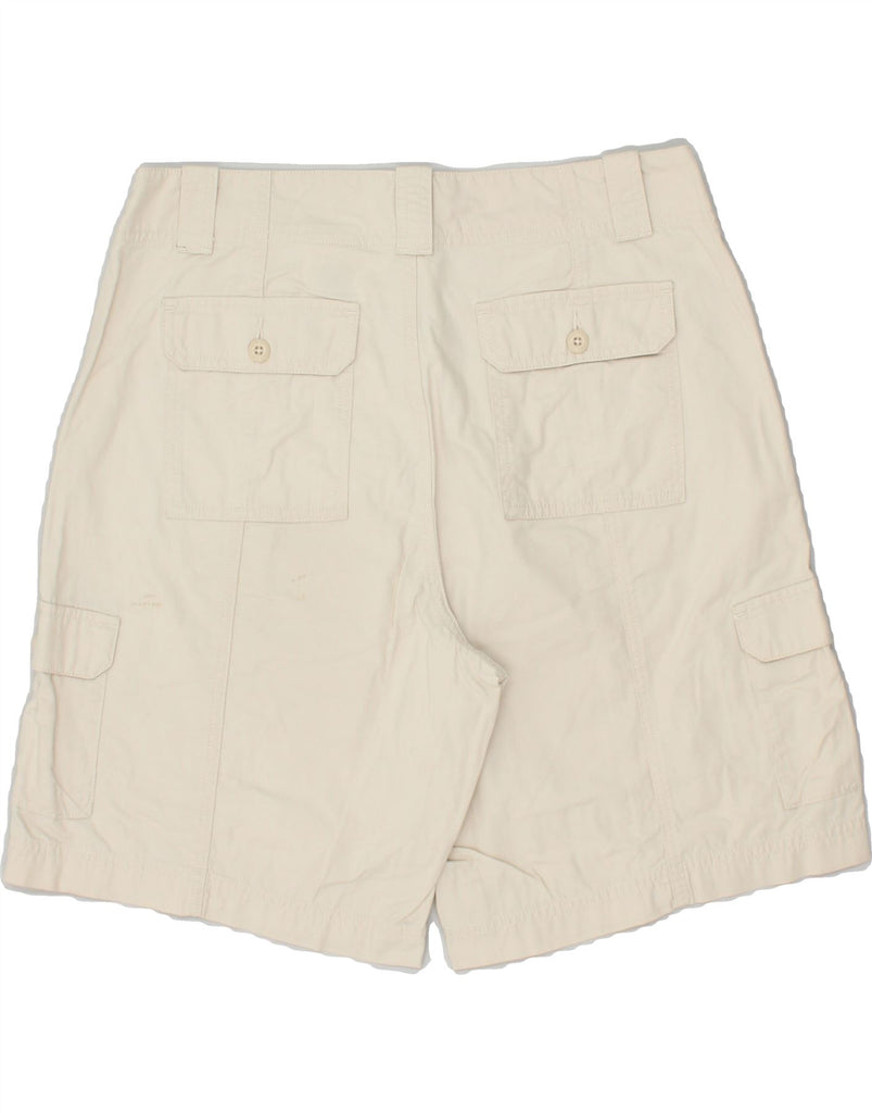 EDDIE BAUER Womens Cargo Shorts US 10 Large W34 Beige Cotton | Vintage Eddie Bauer | Thrift | Second-Hand Eddie Bauer | Used Clothing | Messina Hembry 