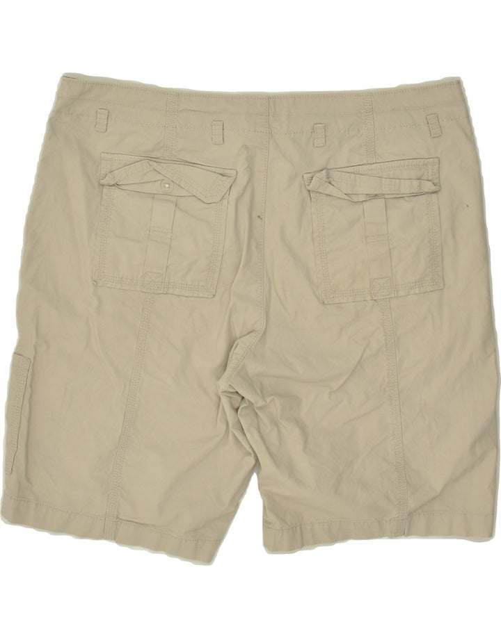 LEE Womens Cargo Shorts US 18 2XL W36 Beige Cotton | Vintage Lee | Thrift | Second-Hand Lee | Used Clothing | Messina Hembry 