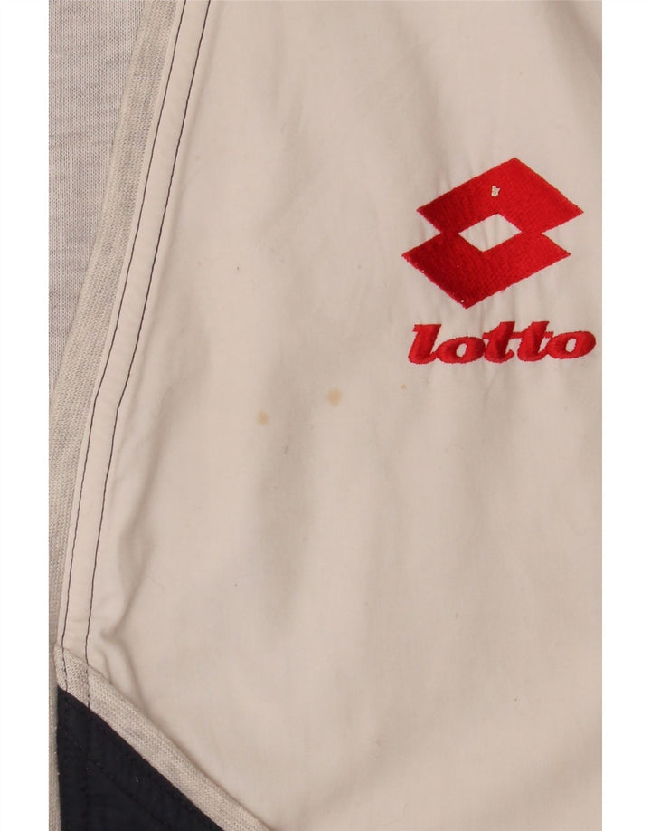 Lotto Mens Graphic Sleeveless Tracksuit Top Jacket Large White Colourblock