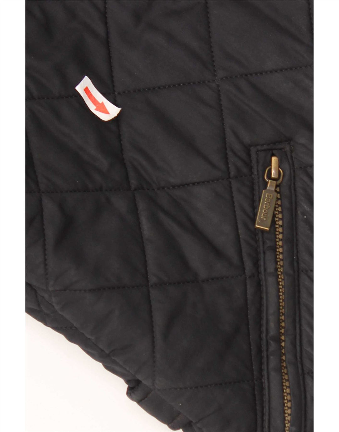 Barbour Mens Quilted Jacket UK 36 Small Navy Blue Polyester