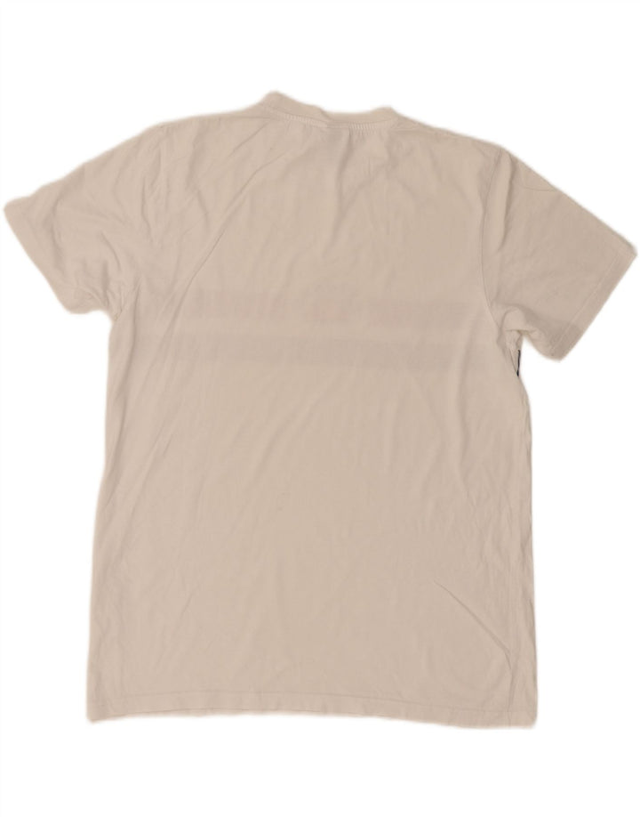 ELLESSE Mens T-Shirt Top Large White Colourblock