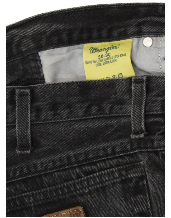 Wrangler Mens Straight Jeans W38 L30 Grey Cotton