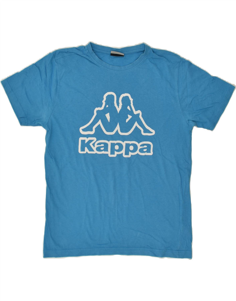 KAPPA Mens Graphic T-Shirt Top Medium Blue Cotton | Vintage Kappa | Thrift | Second-Hand Kappa | Used Clothing | Messina Hembry 