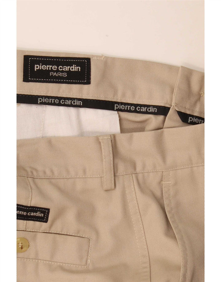 Pierre Cardin Mens Straight Cargo Trousers W32 L31 Beige