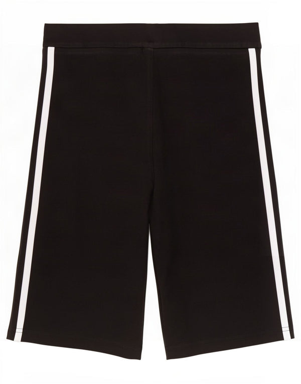 Adidas Womens Sport Shorts UK 12 Medium Black Cotton