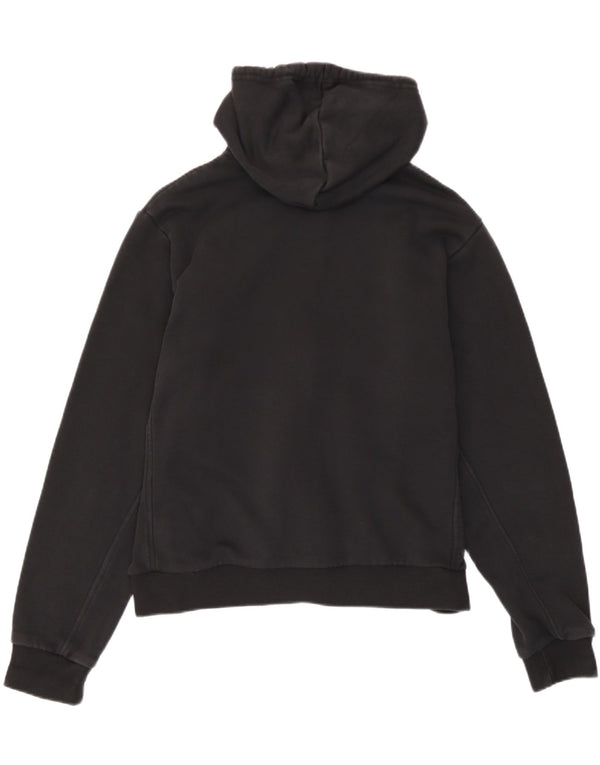 Adidas Womens Zip Hoodie Sweater UK 16/18 Large Black Cotton