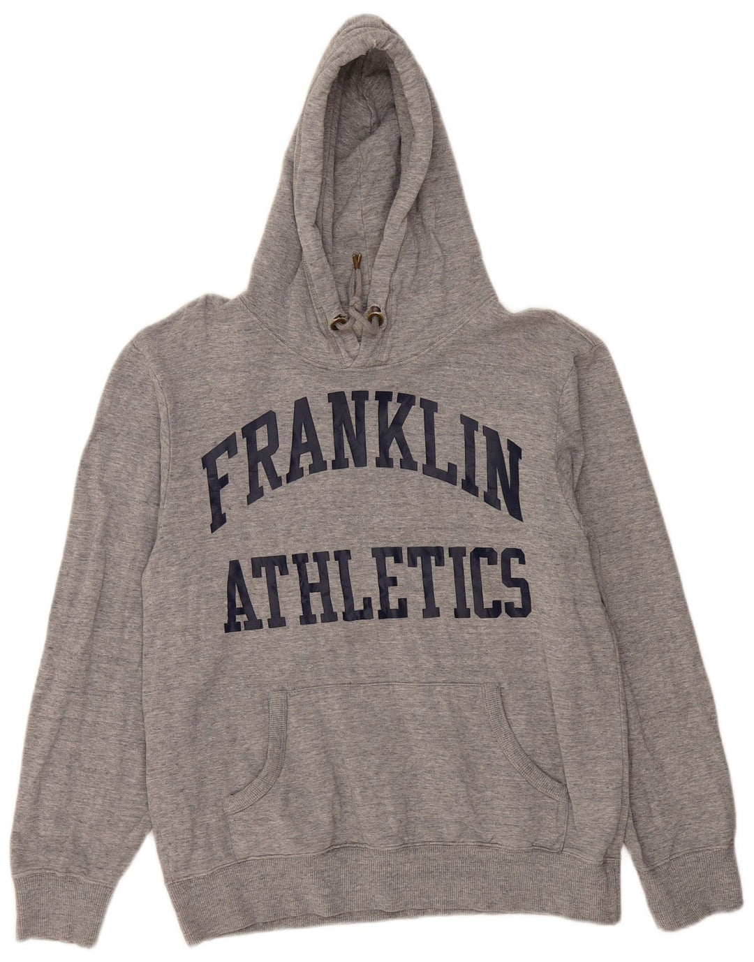 FRANKLIN & MARSHALL Mens Graphic Hoodie Jumper XL Grey Cotton