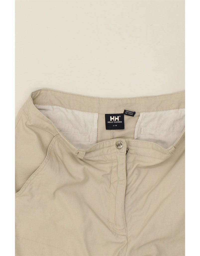 HELLY HANSEN Womens Bermuda Shorts  Large W34  Beige Cotton | Vintage Helly Hansen | Thrift | Second-Hand Helly Hansen | Used Clothing | Messina Hembry 