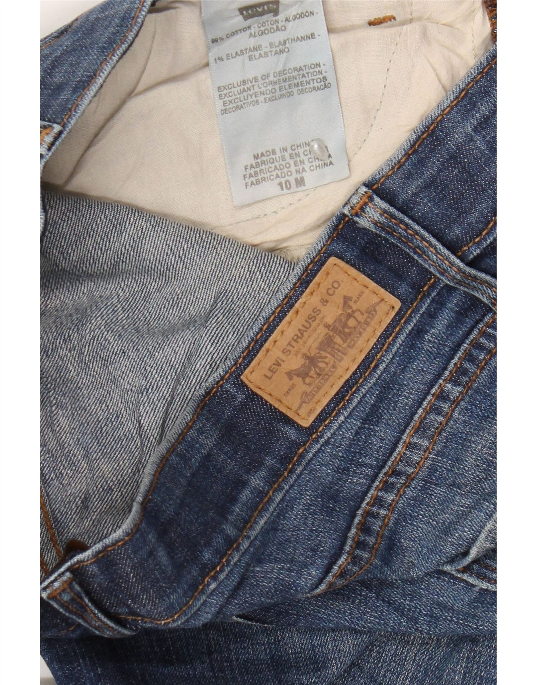 Levi's Womens 525 Bootcut Jeans US 10 Large W30 L28 Blue Cotton