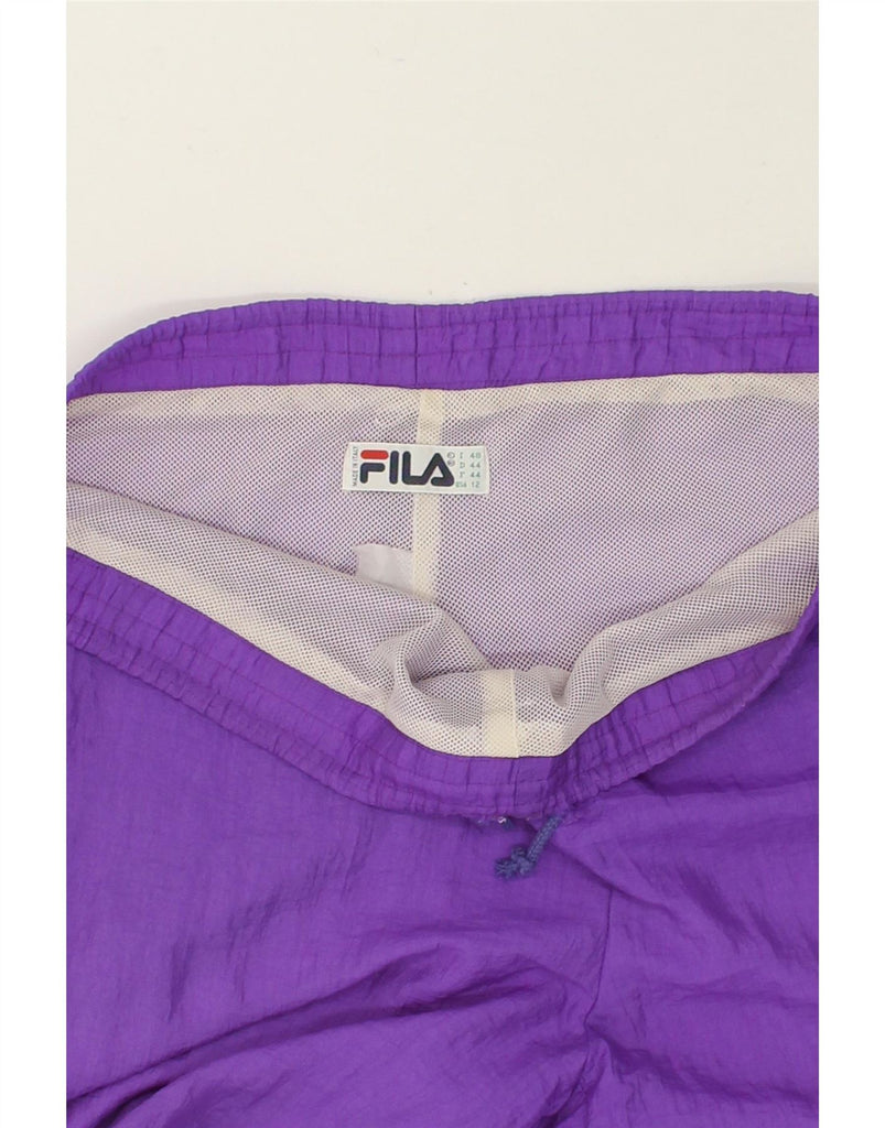 FILA Womens Tracksuit Trousers Joggers IT 48 XL Purple Polyester Vintage Fila and Second-Hand Fila from Messina Hembry 