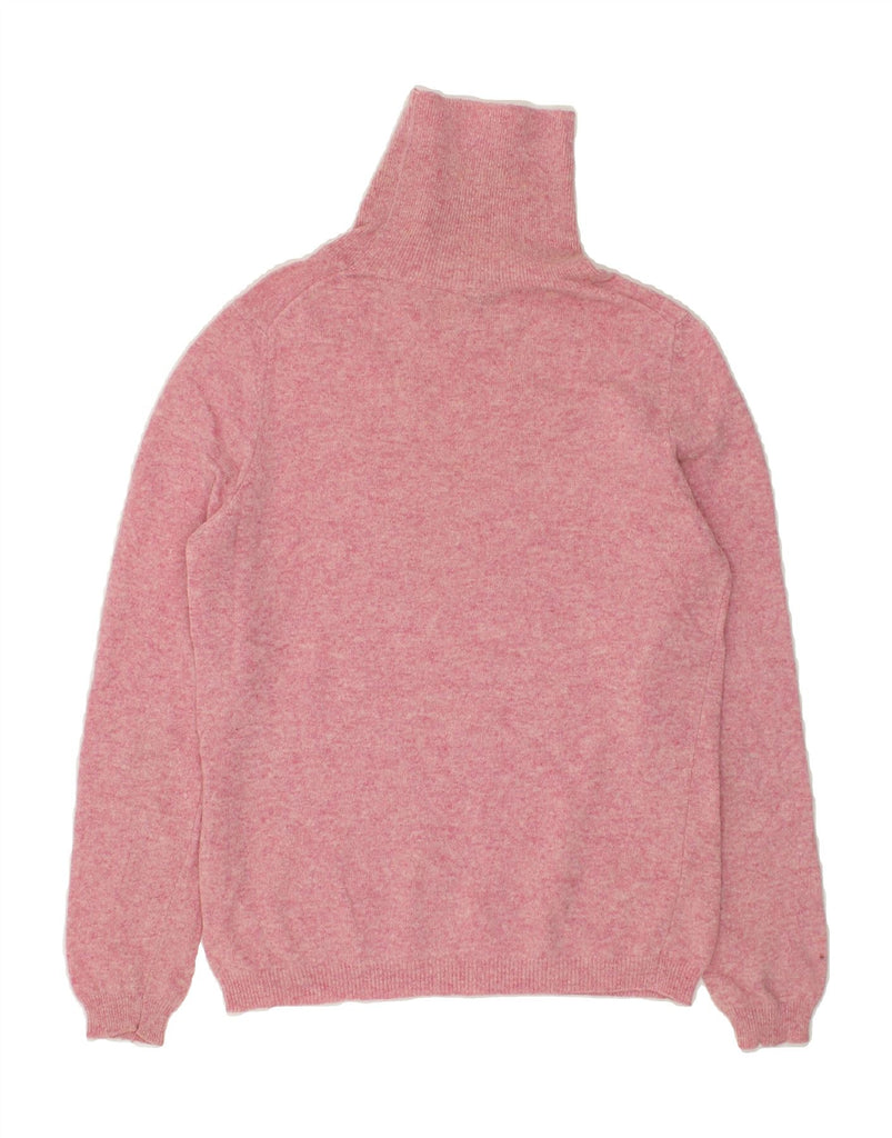 BENETTON Womens Roll Neck Jumper Sweater UK 10 Small Pink | Vintage Benetton | Thrift | Second-Hand Benetton | Used Clothing | Messina Hembry 