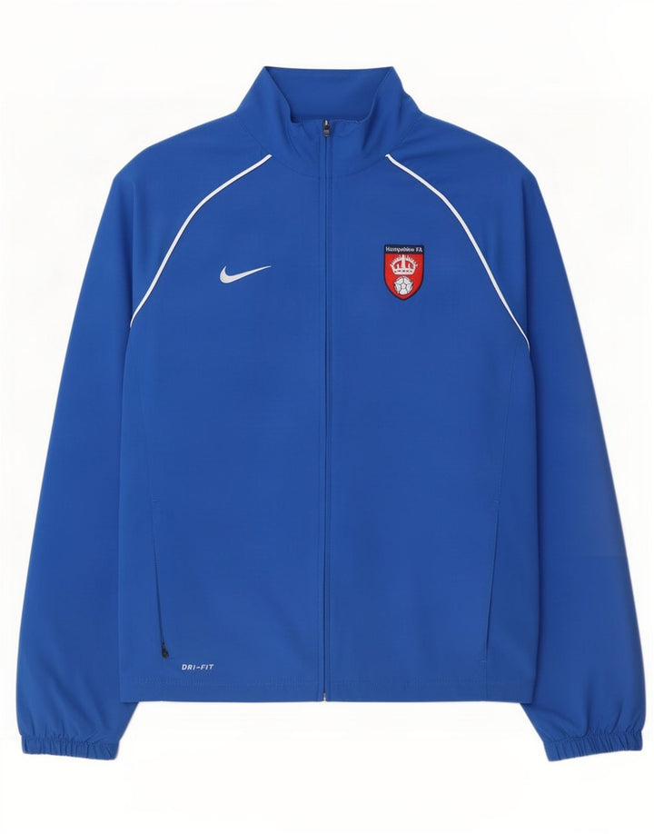 Nike Mens Hampshire FA Tracksuit Top Jacket Large Blue Polyester