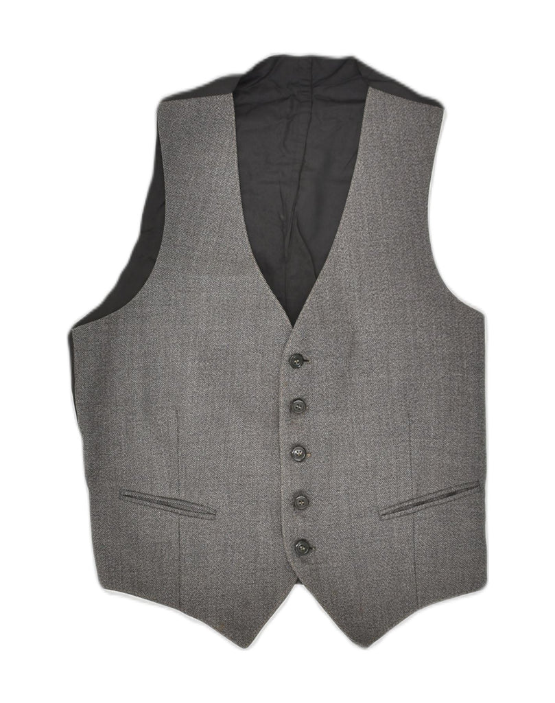 VINTAGE Mens Waistcoat XS Grey Colourblock | Vintage Vintage | Thrift | Second-Hand Vintage | Used Clothing | Messina Hembry 