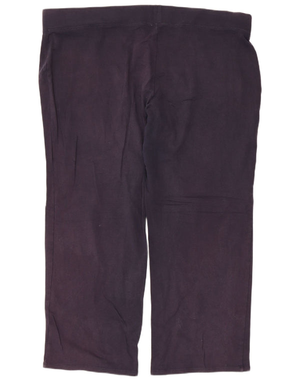 Marks & Spencer Womens Capri Leggings UK 24 4XL  Navy Blue Cotton