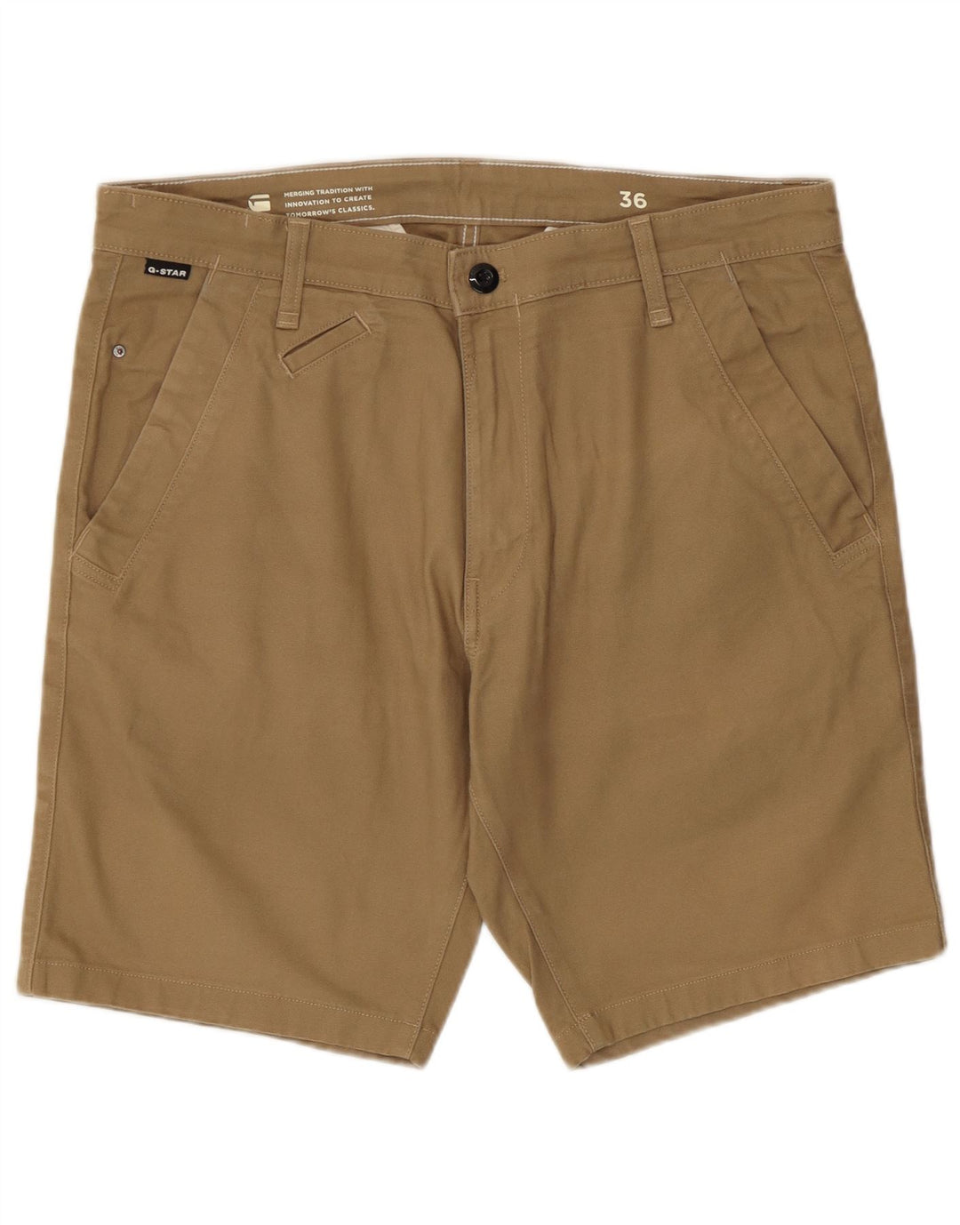 G-Star Mens Chino Shorts W36 Large  Khaki Cotton
