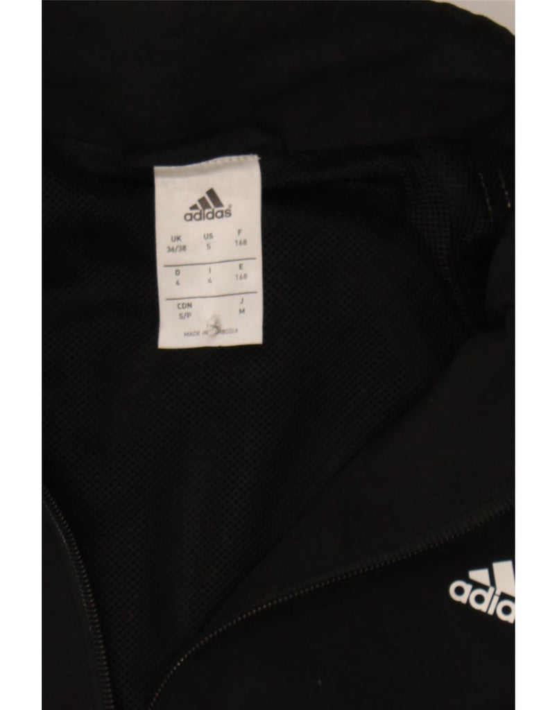 ADIDAS Mens Graphic Tracksuit Top Jacket UK 34/36 Small Black Polyester Vintage Adidas and Second-Hand Adidas from Messina Hembry 